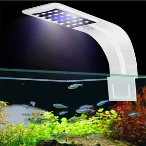 GGNO Akvarium lys LED hvid og blå lys nano clip belysning,