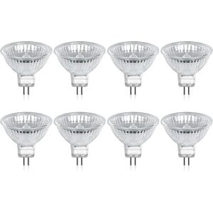 Halogenlampe Gu5.3 Mr16 35w 12v varm hvid 2800k Dæmpbar, dæksel 400 lumen 2-bens erstatningsspotlight, pakke med 8 Cisea