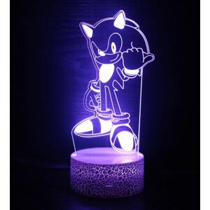 3d natlampe Sonic boy Sonic farverigt touch led bord Sort base: touch + controller-Perfet Black base: touch + controller ZB-2624