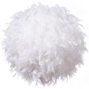 Fjerlysskærm til loftslampe. Fluffy lampe - Perfet