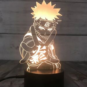 HEET 3D-natlys Naruto Team Uzumaki Naruto LED-natlampe