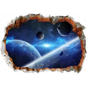 3D Planet Universe Galaxy Outer Space Wall Decal Spacecraft Astro