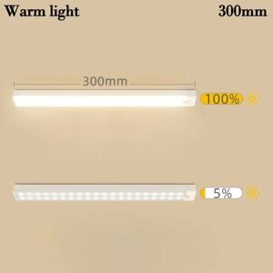 Skab Belysning Bevægelsessensor Lampe 300MWARM LYS VARMT LYS 300mWarm light