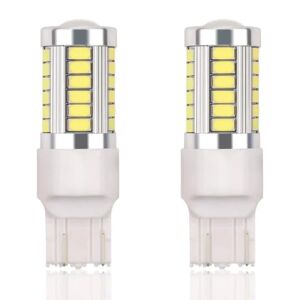 Tech of sweden 2x 7443 W21W T20 33st smd 5730 hvid White one size