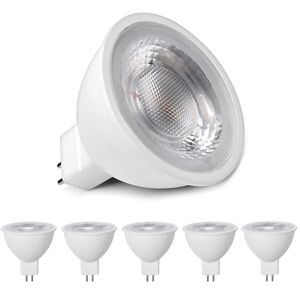 MR16 LED-lamper Varm hvid 3000K, MR16 GU5.3 LED 5W, pakke med 5 stk.