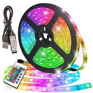 2m LED-Strip Lights med RGB / Lyskæde / LED-liste - USB Multicolor