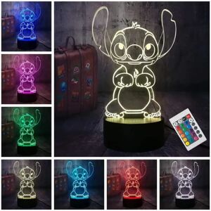 Stitch Night Light, Lilo og Stitch Gaver 3D Stitch Lamp Legetøj