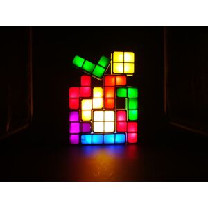 Tetris lampe, Attoe LED Tetris stabelbar natlampe 7 farver Induktionslås bord