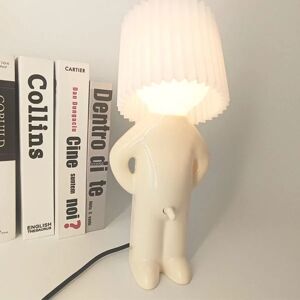 Creative Small Night Light LED Fræk drengelampe HVID EU-STIK Hvid EU-stik-EU-stik White EU Plug-EU Plug