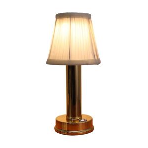 Genopladelig ledningsfri led bordlampe, bærbar usb metal skrivebordslampe Borde Lys Læselamper til sengebord Natbord Restaurant Gold