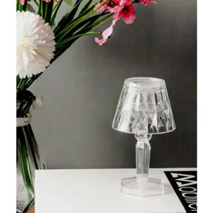 unbranded Bord Krystal Lampe LED Lampe Lys Varm Hvid bærbar Trådløs 12 cm
