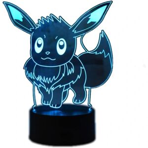 Tegneserie Anime Eevee Night Light 3D Illusion Light LED Bord