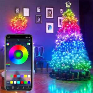 10m LED Fe Julelys USB Bluetooth Remote LED Lys