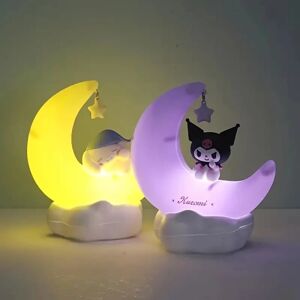 Sanrio Kuromi Cinnamonroll Moon LED Light Kawaii 3D Cartoon Ornament