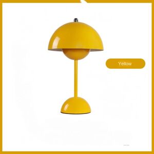 Bordlampe, Eye Caring Led Flowerpot Bordlampe Bærbar til skole Yellow