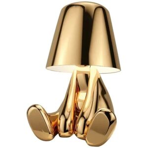 Little Golden Man Led Bordslampor Touch Control Dimbar Lamp Bar Nattljus