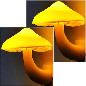 Galaxy 2Pak Mushroom Night Light Stick i lampe til vægdekoration