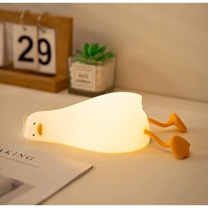 AVANA Lie Flat Duck Night Light, LED Soft Duck Light, Cute Glowing Duck