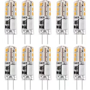 10x G4 LED-lampe eller 12V AC/DC Varmvit 3000K2W, dimbar lys-WELLNGS