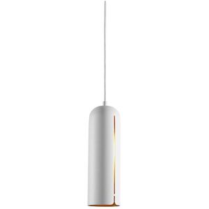 Woud Gap Pendant Tall H: 30 cm - Hvid / Messing OUTLET