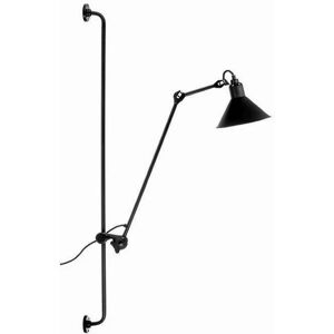 DCW Editions Lampe Gras N214 Væglampe Konisk H: 120cm - Sort/Sort