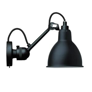 DCW Editions Lampe Gras N304SW Væglampe Rund m. Afbryder H: 14cm - Sort/Sort