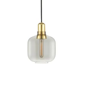 Normann Copenhagen Amp Pendel Small H: 17cm - Smoke/Messing