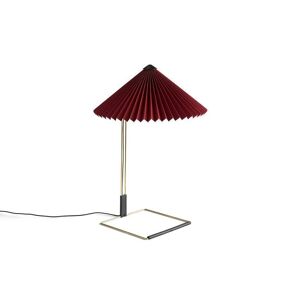 Hay Matin Table Lamp 380 Large Ø: 38 cm - Oxide Red / Brass