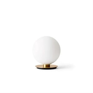 Audo Copenhagen TR Bulb Table/Wall Lamp Ø: 20 cm - Shiny Opal/Brushed Brass