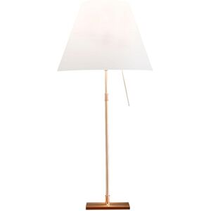 Luceplan Costanza Bordlampe H: 76-110 cm - Brass/White