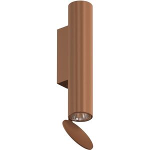 FLOS Flauta H225 Riga Væglampe H: 22,5 cm - Anodized Copper