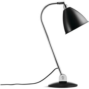 Gubi Bestlite BL2 Table Lamp Ø:16 cm Chrome Base - Black semi matt skærm