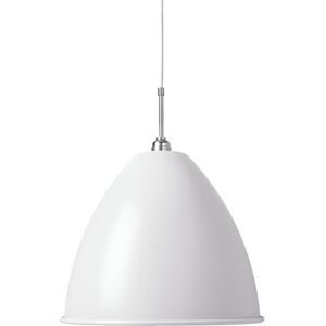 Gubi Bestlite BL9 Pendant Ø:40 cm L Chrome Base - Matt White skærm