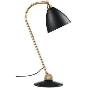 GUBI Bestlite BL2 Table Lamp Ø:16 cm Brass base - Charcoal Black skærm