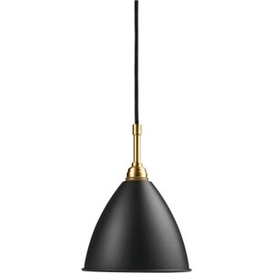 GUBI Bestlite BL9 Pendant Ø:16 cm Brass base - Charcoal Black skærm