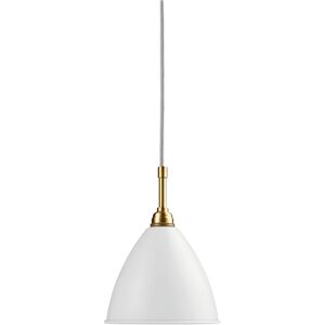 GUBI Bestlite BL9 Pendant Ø:16 cm Brass base - Matt White skærm