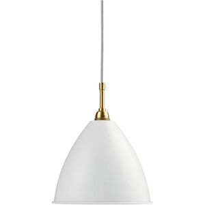 GUBI Bestlite BL9 Pendant Ø:21 cm M Brass base - Matt White skærm