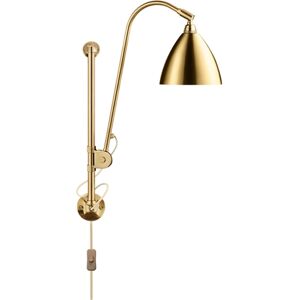 GUBI Bestlite BL5 Wall Lamp Ø:16 cm Brass base - Brass skærm