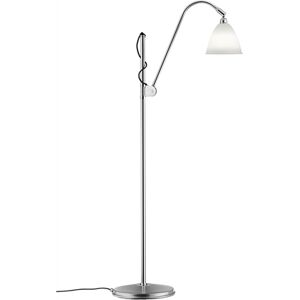 Gubi Bestlite BL3 Floor Lamp Ø:16 cm Chrome Base - Bone China skærm