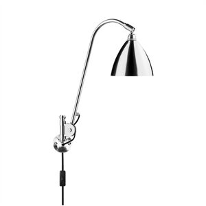 GUBI Bestlite BL6 Wall Lamp Ø:16 cm Chrome Base - Chrome skærm