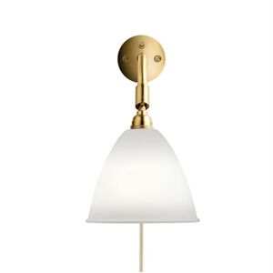 Gubi Bestlite BL7 Wall Lamp Ø:16 cm Brass base - Bone China skærm