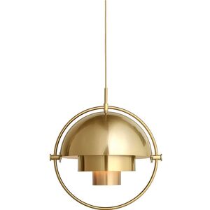 Gubi Multi-Lite pendel Ø:36 cm Brass base - Shiny Brass skærm