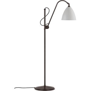 Gubi Bestlite BL3 gulvlampe Ø:21 cm - Black Brass base/White Semi Matt