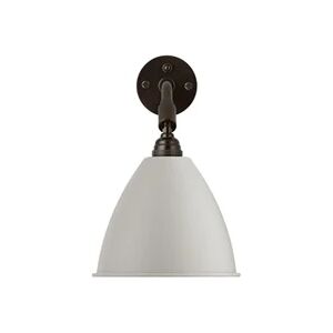 GUBI Bestlite BL7 væglampe Ø:16 cm - Black Brass base / White Shade