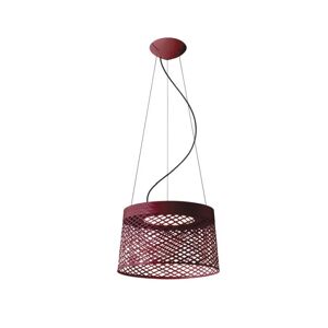 Foscarini Twiggy Grid Pendel LED Ø: 46cm - Karmin