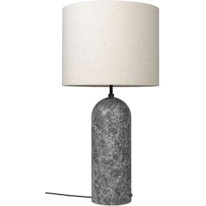 Gubi Gravity Floor Lamp XL Low H: 120 cm - Grey Marble/Canvas