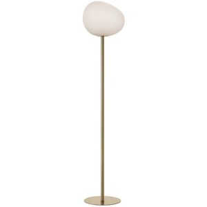 Foscarini Gregg Gulvlampe Medium H: 151cm - Guld/Hvid