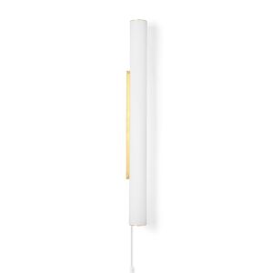 Ferm Living Vuelta Wall Lamp H: 100 cm - White/Brass