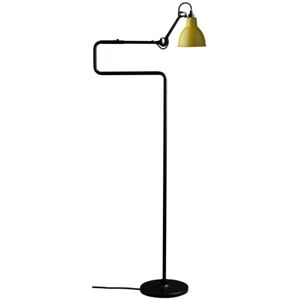 DCW Editions Lampe Gras N411 Gulvlampe Rund H: 121cm - Sort/Gul