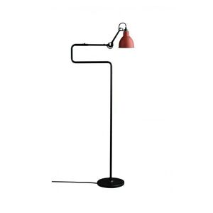 DCW Editions Lampe Gras N411 Gulvlampe Rund H: 121cm - Sort/Rød